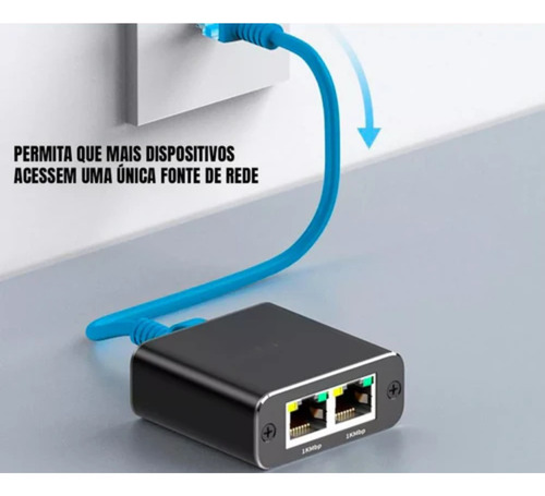 Divisor Modem Camera Rj45 High Speed Splitter Ethernet 1x2