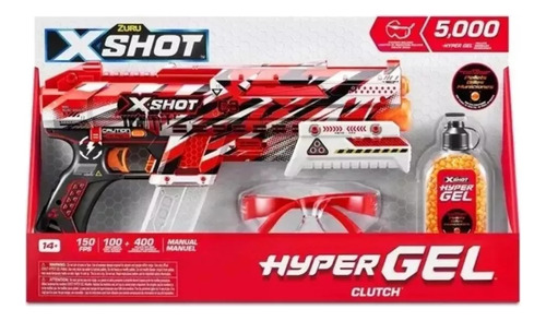 Pistola Lanzadora De Bolitas De Gel Hydrogel 5000 Bolitas Rojo