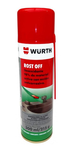 Imagen 1 de 3 de Wurth Rost Off Aflojatodo Desoxidante Uso Multiple 300ml