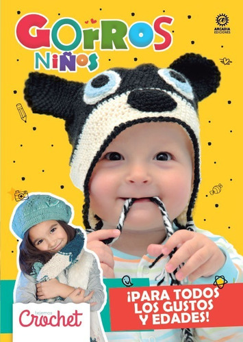 Revista Tejido Crochet Gorros Boinas Vinchas Para Niños