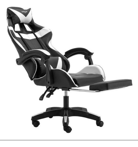 Imagen 3 de 6 de Sillón Gamer Escritorio Ergonómica Apoyapies Reclinable Mg