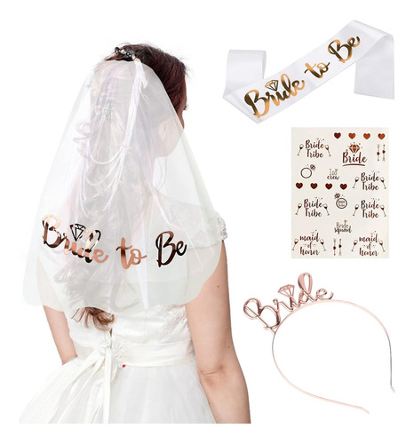 Pack Cotillon Novia Bride Para Despedida De Soltera