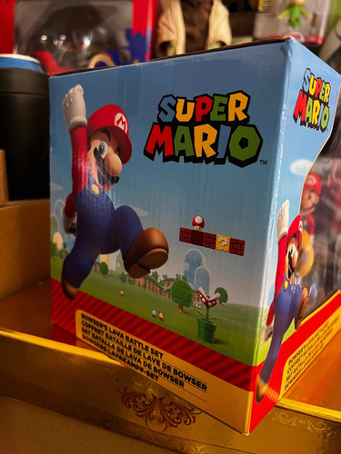 Super Mario Bros Bowser Batalla Lava Set Jakks Pacific (Usado)