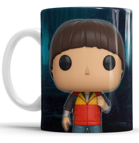 Taza De Cerámica Stranger Things Versión Funko Will Byers