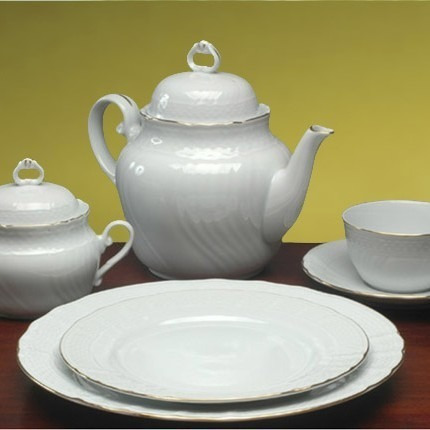 Tazas De Te C/ Plato Set Juego X12 Vajilla Cocina Tsuji 1211