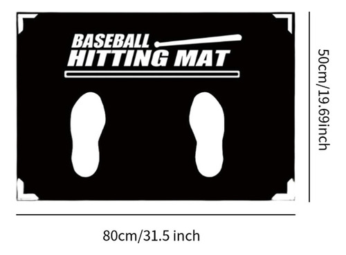 Estera Para Golpear De Béisbol, Equipo De Práctica 50x80cm