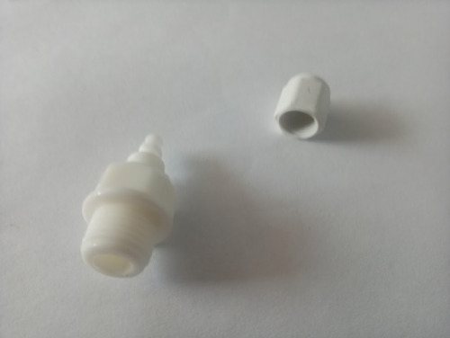 Imagen 3 de 6 de Conector 1/4 Recto Rosca Macho A Manguera Filtro Dispenser