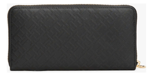 Tommy Hilfiger Cartera Mujer Aw0aw17258 Color Black Diseño de la tela Liso