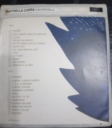Raffaella Carra Cd Ciao Raffaella 24 Grandes Éxitos (Usado)