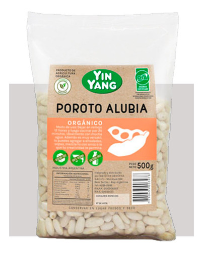 Porotos Alubia Orgánicos 500gr