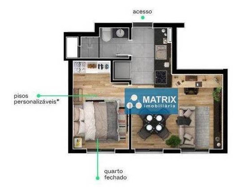 Imagem 2 de 18 de Apartamento Com 1 Dormitório À Venda, 33 M² Por R$ 254.900,00 - Novo Mundo - Curitiba/pr - Ap6972