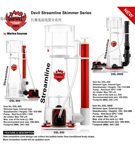 Skimmer Espumador Red Devil Acuarios De Hasta 850 L