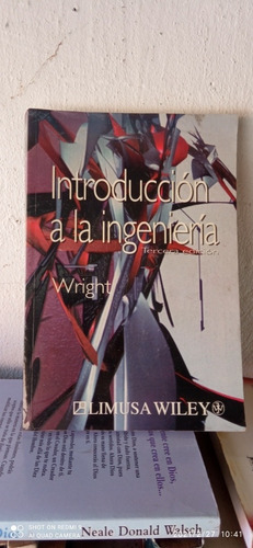 Libro Introducción A La Ingeniería. Wright