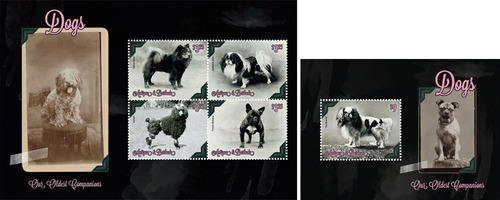 Fauna - Perros - Antigua & Barbuda - Hojita + Block Mint