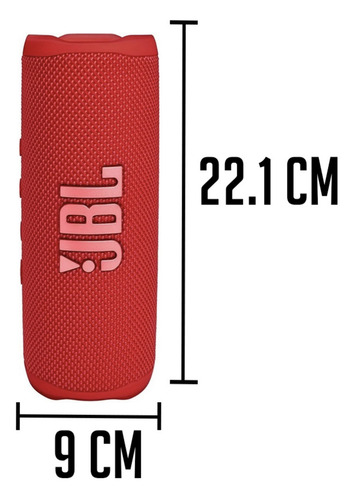 Bocina JBL Flip 6 JBLFLIP6BLK portátil con bluetooth waterproof roja 110V/220V