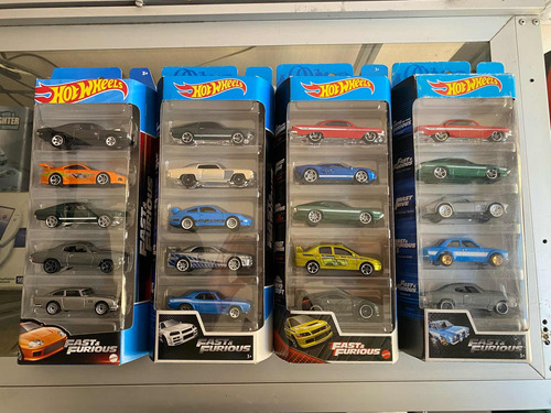 Hotwheels Rápido Y Furioso Set 5 Supra Lancer Gtr Skyline