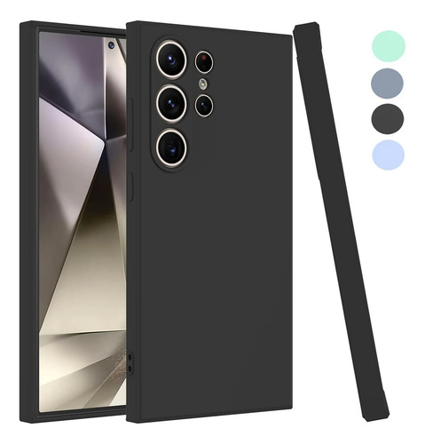 Funda Protectora De Silicona Líquida A Prueba De Golpes Para Samsung Galaxy S23 Ultra S23fe Plus