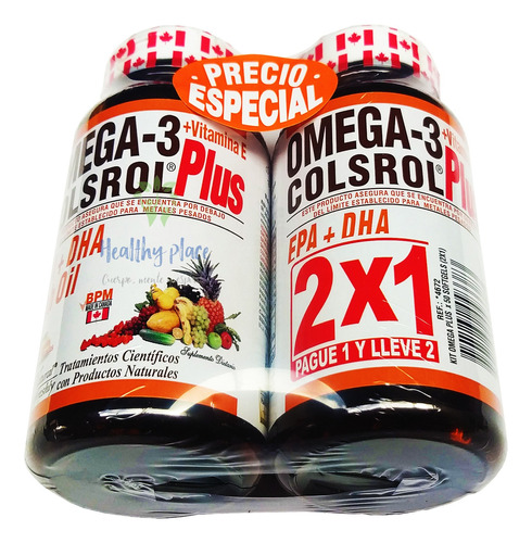 Omega 3 Plus + Epa + Dha+ Vitamina - Unidad a $490
