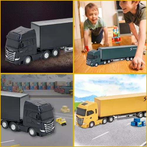 Caminhão Miniatura Iveco Carreta Baú Refrigerado S-way