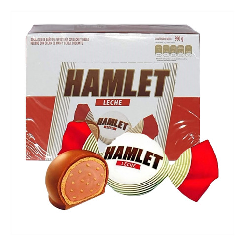 Bombon Hamlet Chocolate Con Leche X30u - Cotillón Waf