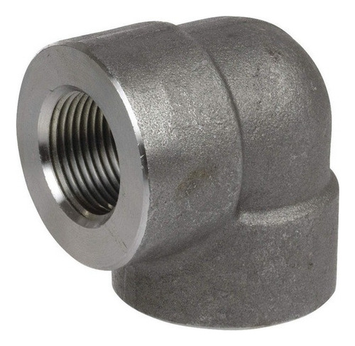 Codo Roscado De Acero 3000 Libras 1 Pulgada A 90 Grados