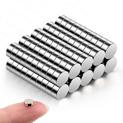 30pcs Tiny Fridge Magnets, 10x2 Mm Small Round Clygf