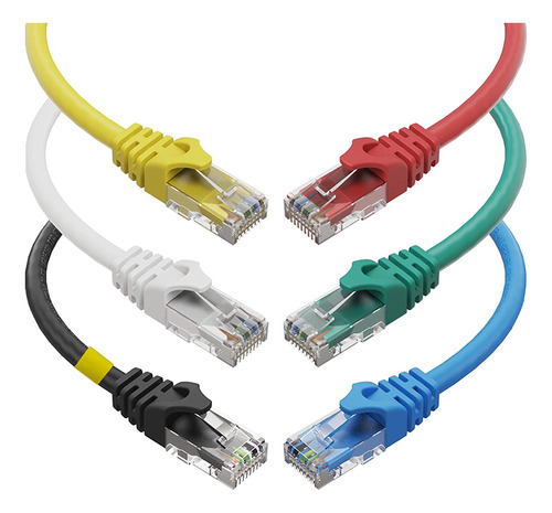 Cable Ethernet Cat6, Lan De 10 Pies (paquete De 6), Utp Cat