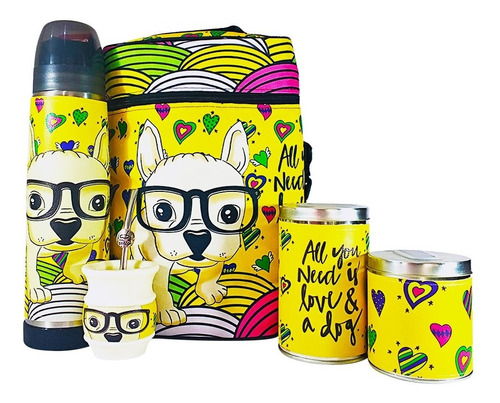 Kit Set Matero Completo Mate Santo Lumilagro Yellow Dog