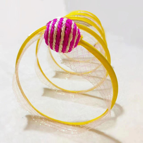 4 Brinquedos Interativos Dobráveis Para Gatos Espiral Para