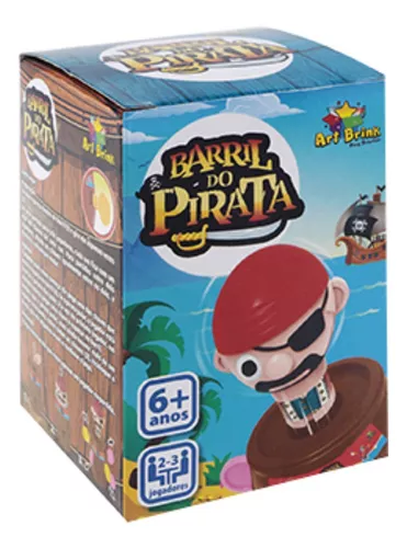 Kit Jogo Pula Pirata Barril + Jogo Hipopótamo Papa Tudo - Linha