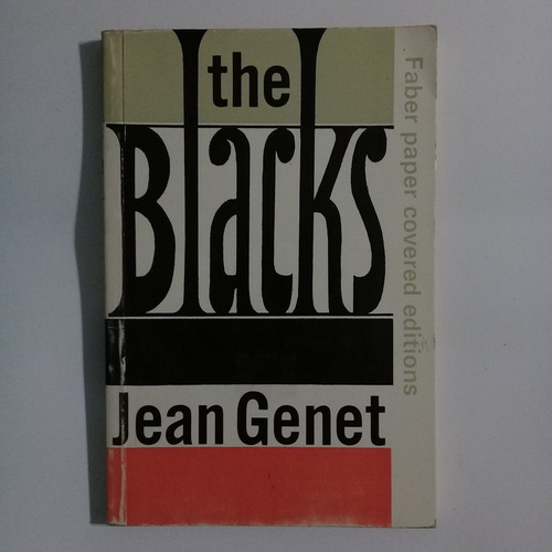 The Blacks Faber Paper Covered Editions Jean Genet