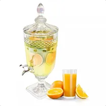 Comprar Suqueira 3 Litros Cristal Jarra Bebidas Torneira Suco Drinks Branco