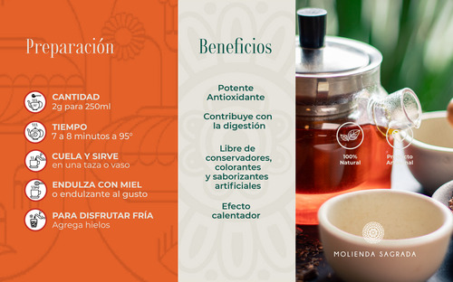 Tisana Frutal Rooibos Chai 200gr Molienda Sagrada