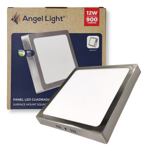 Panel Led Cuadrado S 12w Aluminio - Angel Light - Tienda