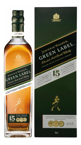 Whisky Johnnie Walker Green Label 750ml Original