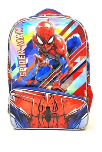 Mochila Espalda Spiderman 3d 17 Pulgadas Primaria