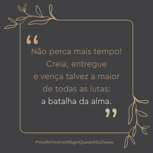 Você só vive um milagre quando não desiste, de Veras, Amanda. Editorial Gente Autoridade, capa mole em português, 2021