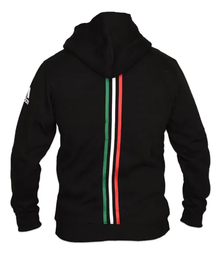 Sudadera Deportiva adidas Box Negra Gorro Tricolor Cuotas sin