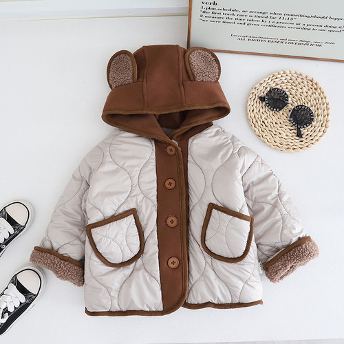 Ropa De Invierno De Algodón Para Niños, Sombrero De Terciope