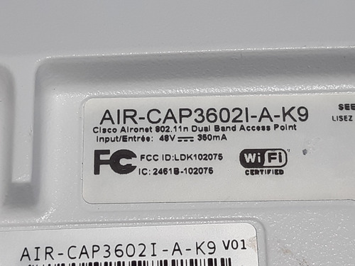 Access Point Cisco Air-cap3602i-a-k9 (Usado)