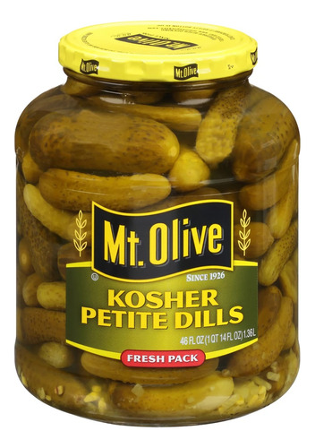 Mt. Olive Kosher Dill Petite Snack Pepinillos 1.36lt