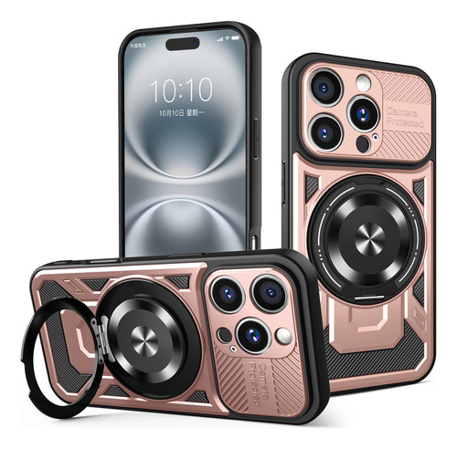 Funda Para Teléfono De La Serie Xiaomi, Funda Con Soporte De Anillo Giratorio Y Funda Anticaída Compatible Con Carga Inalámbrica