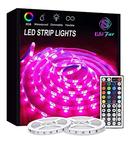 Tiras De Luces Led, 32.8 Pies De Luces Led Que Cambian De Co