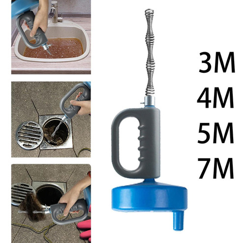 Juego De Desatascador De Inodoro Eléctrico Herramienta 4m
