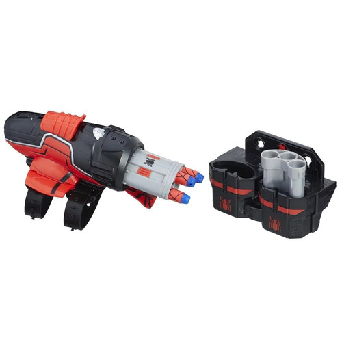 Spiderman Nerf Lanzador De Recarga Rapida Hasbro B9702 Edu