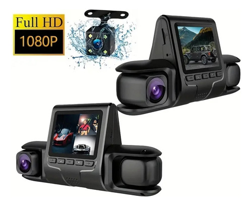 Câmera Dvr De Carro Com 3 Lentes De Câmera, Câmera Dvr De