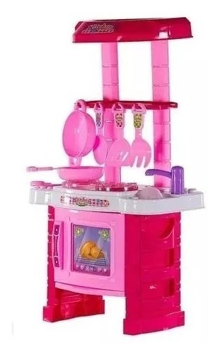 Juego Set Cocina Vapor Agua Con Luz Niñas Sonido