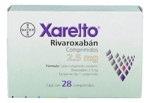 Xarelto 2.5 Mg Caja Con 28 Comprimidos - Rx