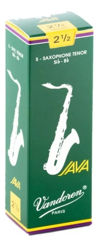 Palheta Vandoren Java Nº 2,5 Para Sax Tenor Sib - Bb