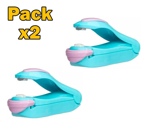 Pack X2 Selladora Bolsas Plasticas Manual Portatil A Pilas
